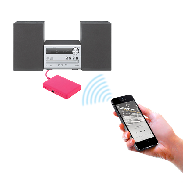 Bluetooth Audio Přijímač - Růžový Bluetooth Audio Přijímač - Růžový