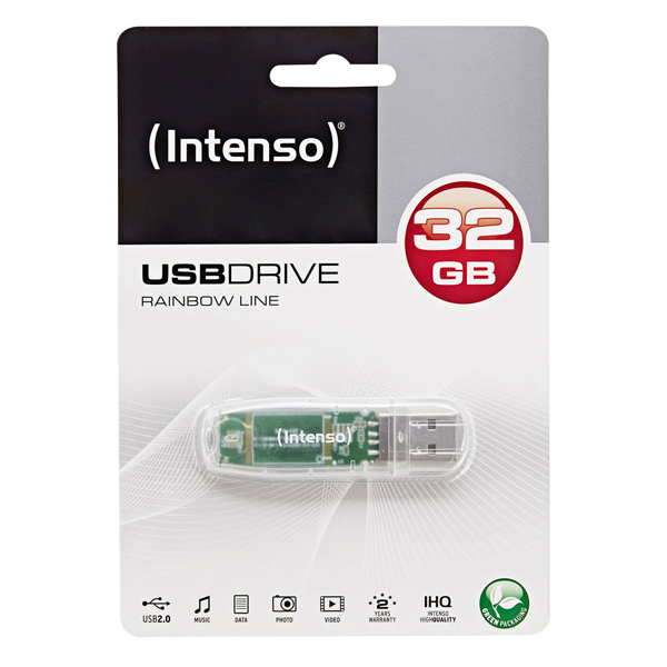 USB flash disk INTENSO 3502480 32 GB Transparentní USB flash disk INTENSO 3502480 32 GB Transparentní