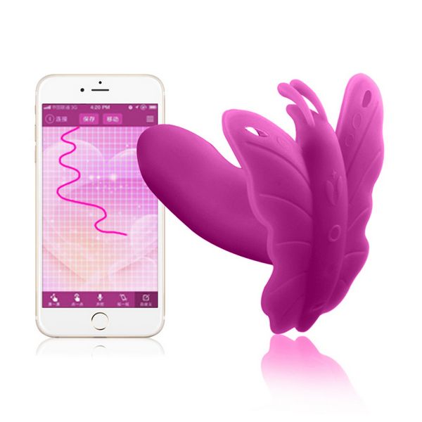 Fialový vibrátor Lydia I Smart Butterfly Realov AP134-V Fialový vibrátor Lydia I Smart Butterfly Realov AP134-V