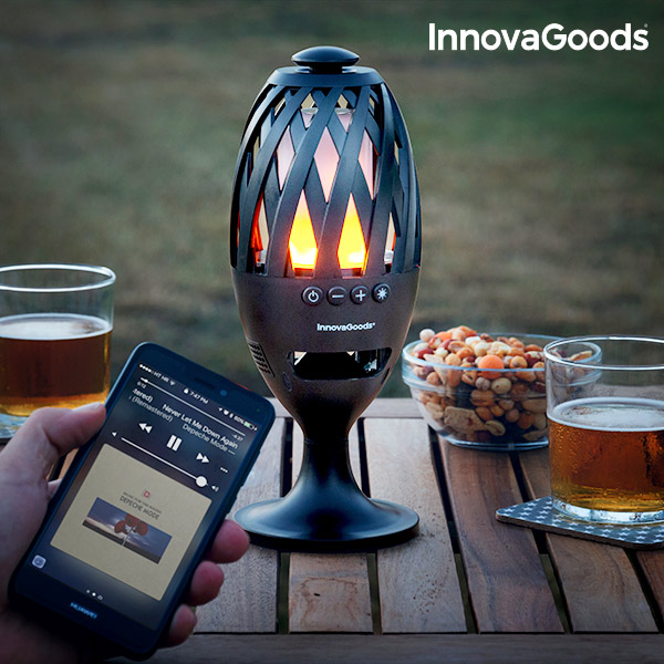 LED Pochodeň s Bluetooth Reproduktorem InnovaGoods LED Pochodeň s Bluetooth Reproduktorem InnovaGoods