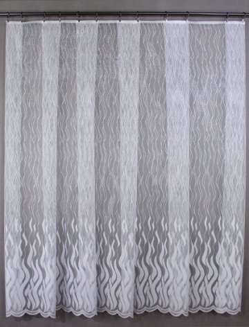Záclona skleněná vlna bílá 155cm