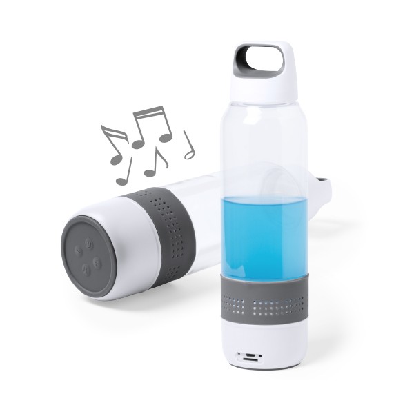 Bubínek s Vestavěným Reproduktorem 3W (500 ml) 145819 - Šedý Bubínek s Vestavěným Reproduktorem 3W (500 ml) 145819 - Šedý