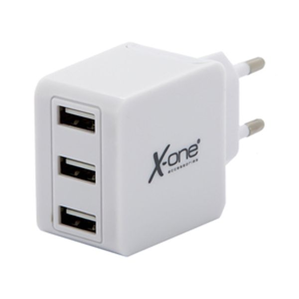 Stěnová nabíječka Ref. 138444 3 x USB-A Bílý Stěnová nabíječka Ref. 138444 3 x USB-A Bílý