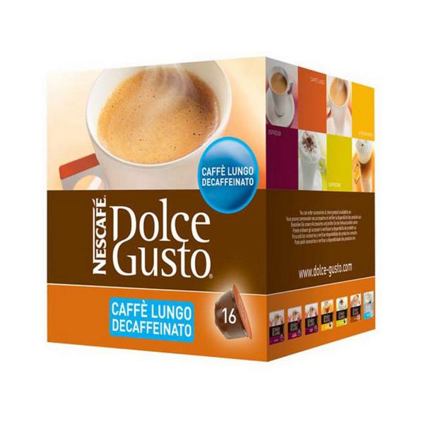 Kávové kapsle s pouzdrem Nescafé Dolce Gusto 94331 Caffè Lungo Decaffeinato (16 uds) Kávové kapsle s pouzdrem Nescafé Dolce Gusto 94331 Caffè Lungo Decaffeinato (16 uds)
