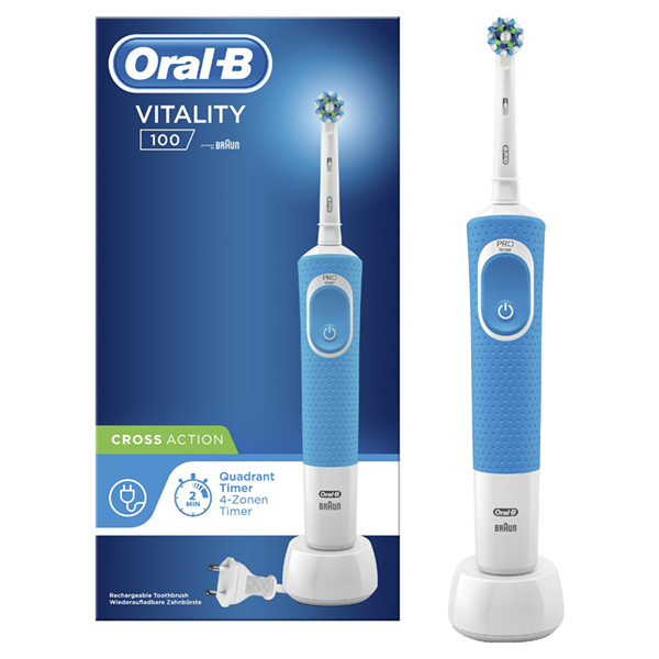 Elektrický zubní kartáček Vitality 100 Cross Action Oral-B 100 CrossAction - Černý Elektrický zubní kartáček Vitality 100 Cross Action Oral-B 100 CrossAction - Černý