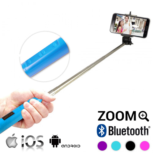 Bluetooth Stativ na Selfie se Zoomem - Růžový Bluetooth Stativ na Selfie se Zoomem - Růžový