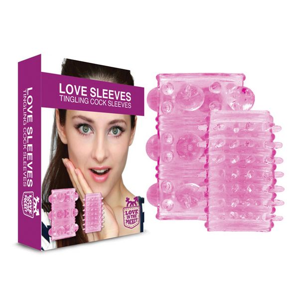 Cestovní balení 2 návleků na penis s dráždivými výstupky Love in the Pocket E24606 Cestovní balení 2 návleků na penis s dráždivými výstupky Love in the Pocket E24606