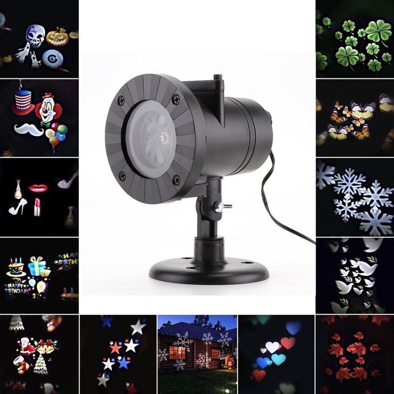 Venkovní LED projektor 12 motivů Venkovní LED projektor 12 motivů