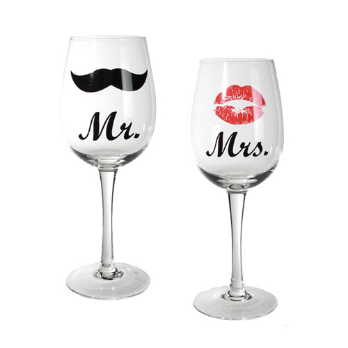 Sklenice na Víno Mr & Mrs Sklenice na Víno Mr & Mrs