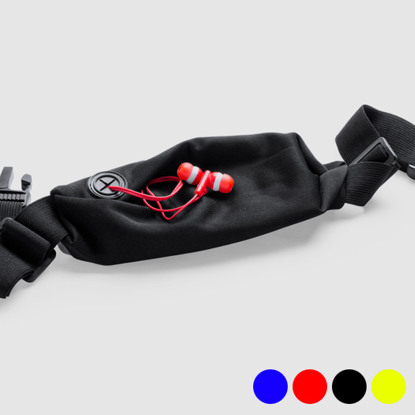 Ledvinka pro jogging s výstupem pro sluchátka 144866 - Černý Ledvinka pro jogging s výstupem pro sluchátka 144866 - Černý