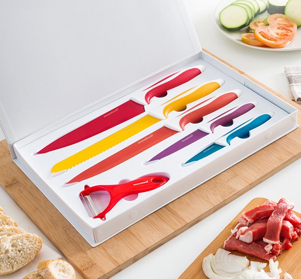 Sada Keramických Nožů se Škrabkou InnovaGoods (6 částí) Sada Keramických Nožů se Škrabkou InnovaGoods (6 částí)