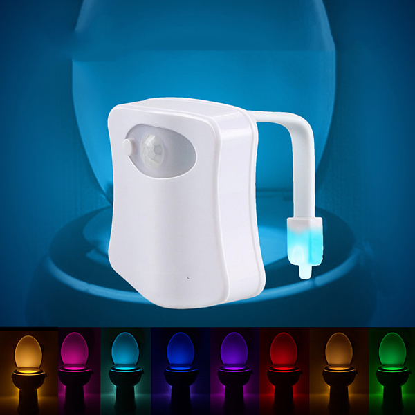 Praktické LED osvětlení toalety s pohybovým senzorem Praktické LED osvětlení toalety s pohybovým senzorem