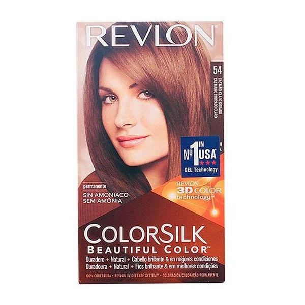 Barva bez amoniaku Colorsilk Revlon Světlá zlatohnědá Barva bez amoniaku Colorsilk Revlon Světlá zlatohnědá