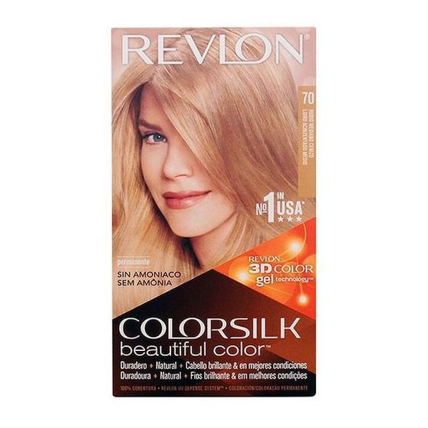 Barva bez amoniaku Colorsilk Revlon Světlá blond - popelavá Barva bez amoniaku Colorsilk Revlon Světlá blond - popelavá