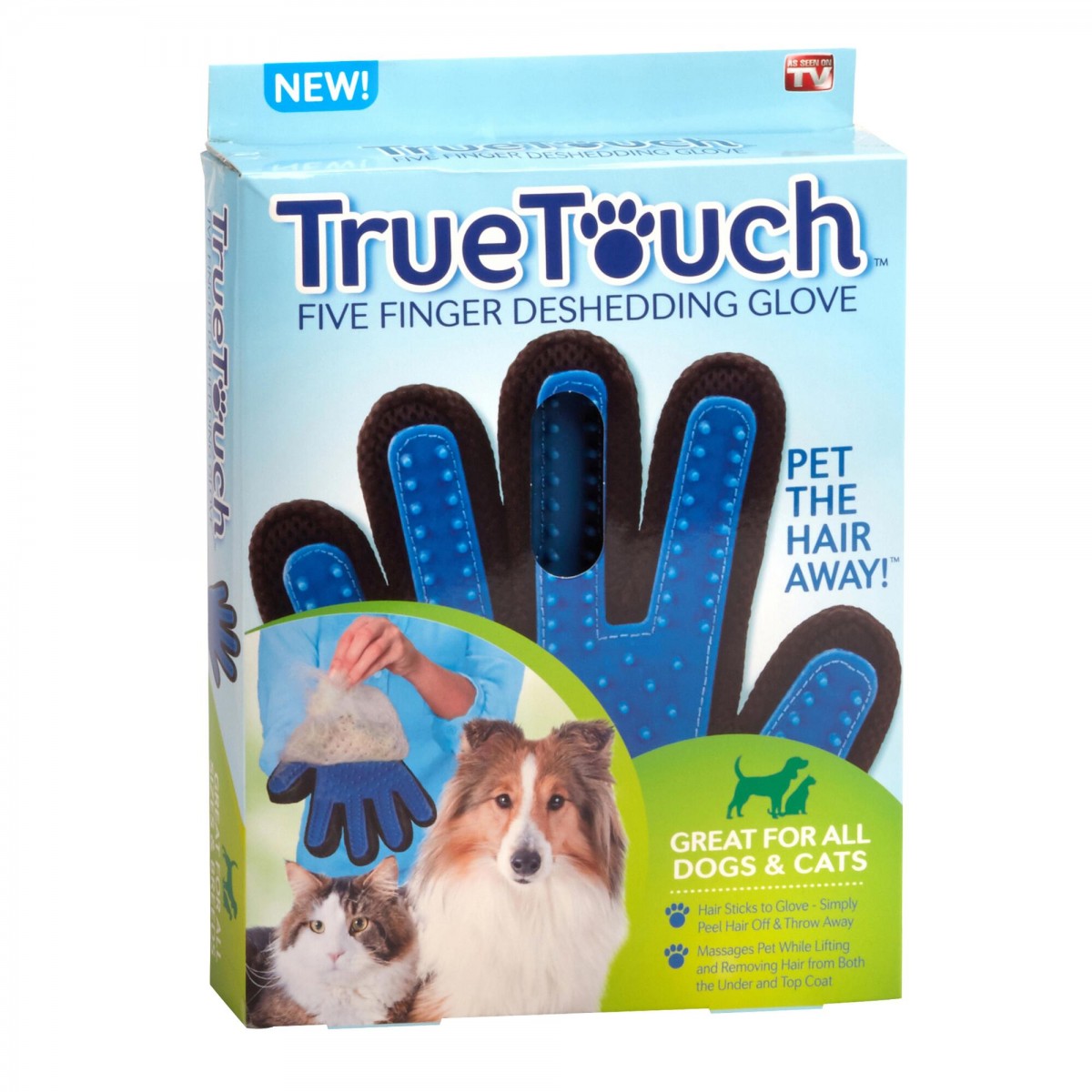 True Touch - vyčesávací rukavice na zvířecí srst True Touch - vyčesávací rukavice na zvířecí srst