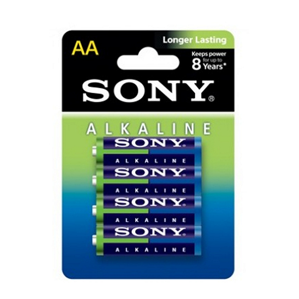 Alkalická baterie Sony Alkaline, 4 x AA AM3L-B4D 1,5 V AA Modrý Zelená Alkalická baterie Sony Alkaline, 4 x AA AM3L-B4D 1,5 V AA Modrý Zelená