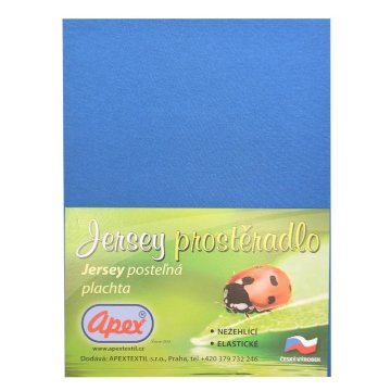 Jersey prostěradlo Apex - Dětské 70 x 140 cm - Tmavě modrá