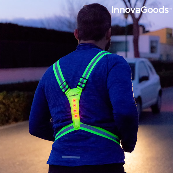 Reflexní Postroj s LED pro Sportovce InnovaGoods Reflexní Postroj s LED pro Sportovce InnovaGoods