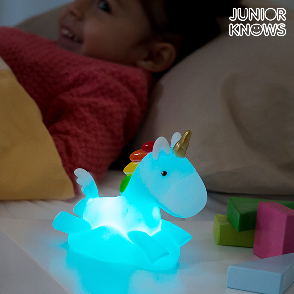 Barevná LED Noční Lampička Jednorožec Junior Knows Barevná LED Noční Lampička Jednorožec Junior Knows