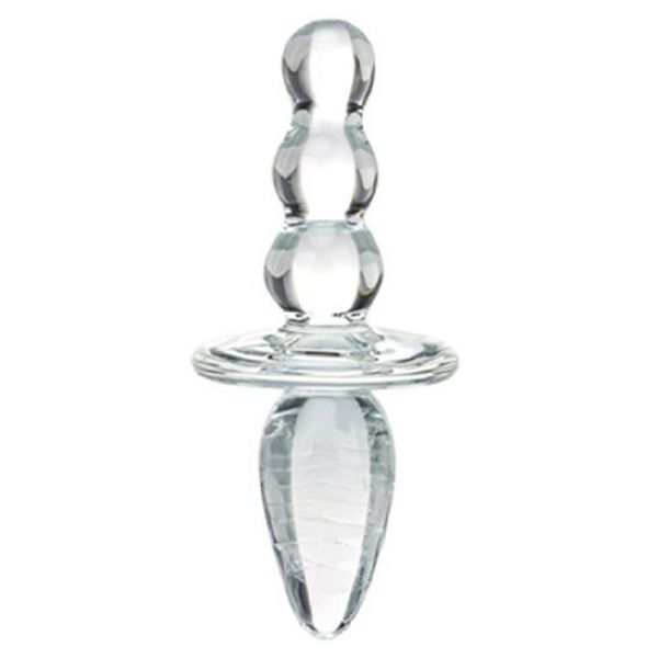 Skleněný anální kolík s kuličkami Titus Glas 62845 Skleněný anální kolík s kuličkami Titus Glas 62845