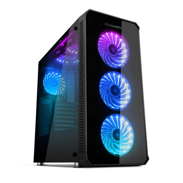 Počítačová skříň ATX v provedení midi-tower NOX NXHUMMERTGX RGB Počítačová skříň ATX v provedení midi-tower NOX NXHUMMERTGX RGB