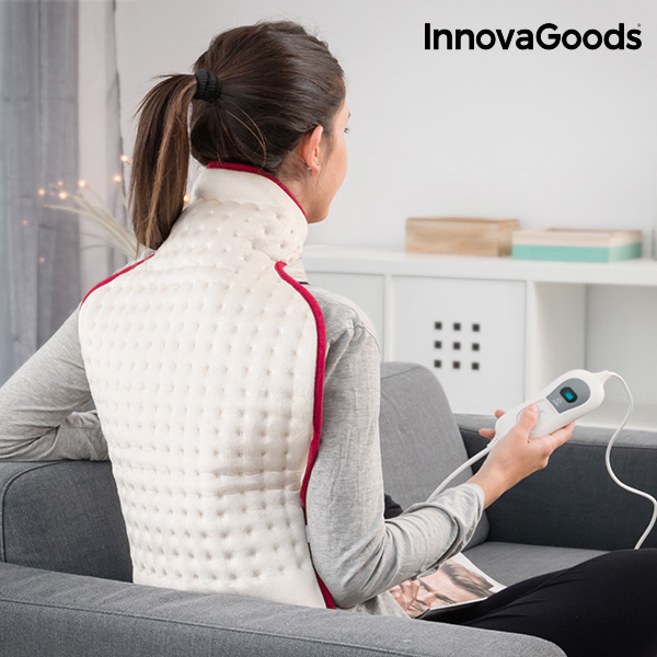 Elektrická Dečka na Krk a Záda InnovaGoods 42 x 63 cm 100W Béžová Elektrická Dečka na Krk a Záda InnovaGoods 42 x 63 cm 100W Béžová