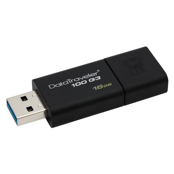 Flash disk Kingston DT100G3 16 GB USB 3.0 Černý Flash disk Kingston DT100G3 16 GB USB 3.0 Černý