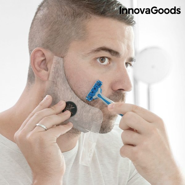 Šablona na Stříhání Bradky Hipster Barber InnovaGoods Šablona na Stříhání Bradky Hipster Barber InnovaGoods