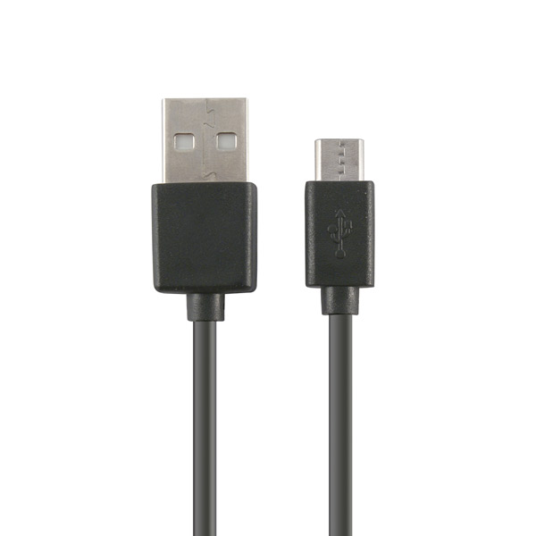 Datový Kabel s USB KSIX Micro USB 1 m Černý Datový Kabel s USB KSIX Micro USB 1 m Černý