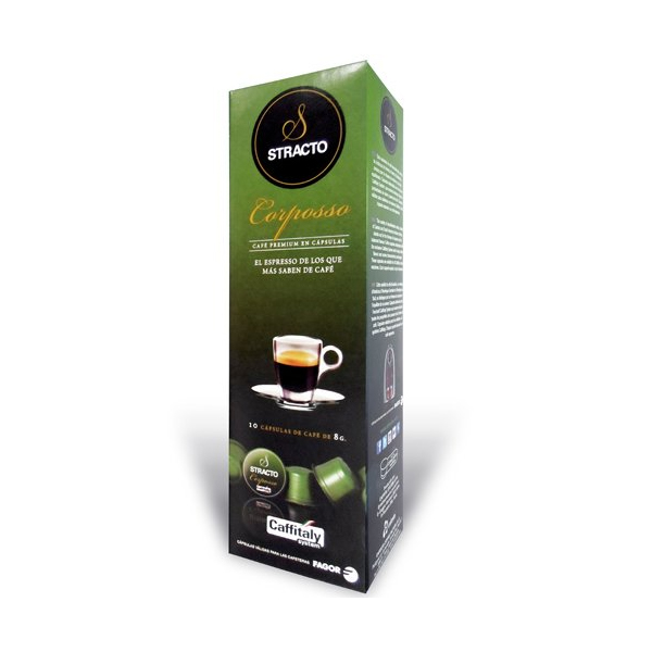 Kávové kapsle s pouzdrem Stracto 80583 Corposso (80 uds) Kávové kapsle s pouzdrem Stracto 80583 Corposso (80 uds)