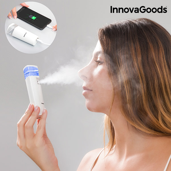 Osvěžovač Obličeje s Powerbankou 2 v 1 InnovaGoods Osvěžovač Obličeje s Powerbankou 2 v 1 InnovaGoods