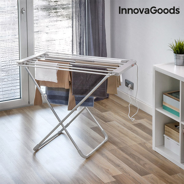 Skládací Elektrický Sušák na Prádlo InnovaGoods Šedý 100 W (6 tyčí) Skládací Elektrický Sušák na Prádlo InnovaGoods Šedý 100 W (6 tyčí)
