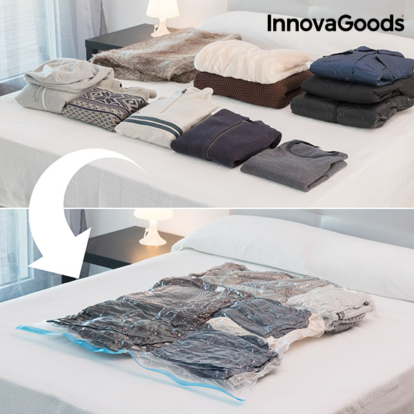 Vakuový Pytel na Oblečení InnovaGoods (100 x 130 cm) Vakuový Pytel na Oblečení InnovaGoods (100 x 130 cm)