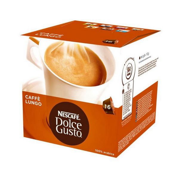 Kávové kapsle s pouzdrem Nescafé Dolce Gusto 98423 Lungo (16 uds) Kávové kapsle s pouzdrem Nescafé Dolce Gusto 98423 Lungo (16 uds)