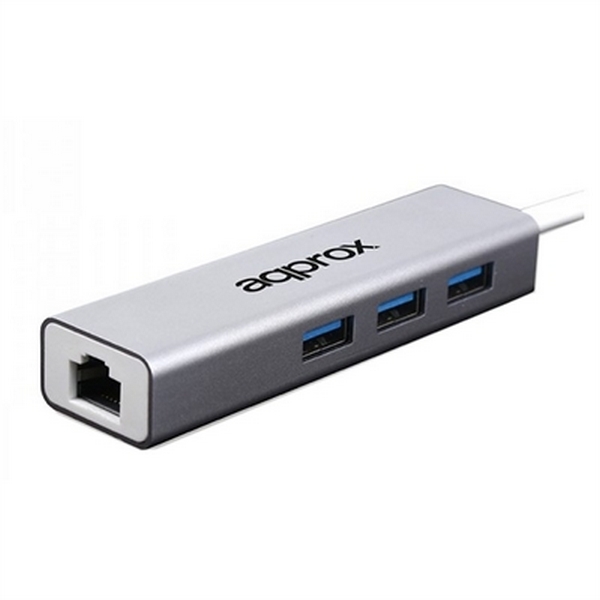 Síťový adaptér approx! APPC07GHUB LAN 10/100/1000 USB 3.0 Šedý Síťový adaptér approx! APPC07GHUB LAN 10/100/1000 USB 3.0 Šedý