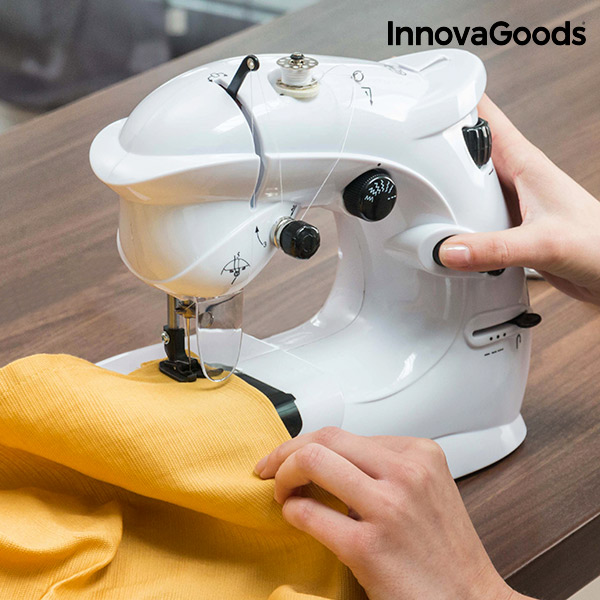 Kompaktní Šicí Stroj InnovaGoods 6 V 1000 mA Bílý Kompaktní Šicí Stroj InnovaGoods 6 V 1000 mA Bílý