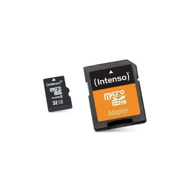 Paměťová karta Micro SD s adaptérem INTENSO 3413480 32 GB Třída 10 Paměťová karta Micro SD s adaptérem INTENSO 3413480 32 GB Třída 10