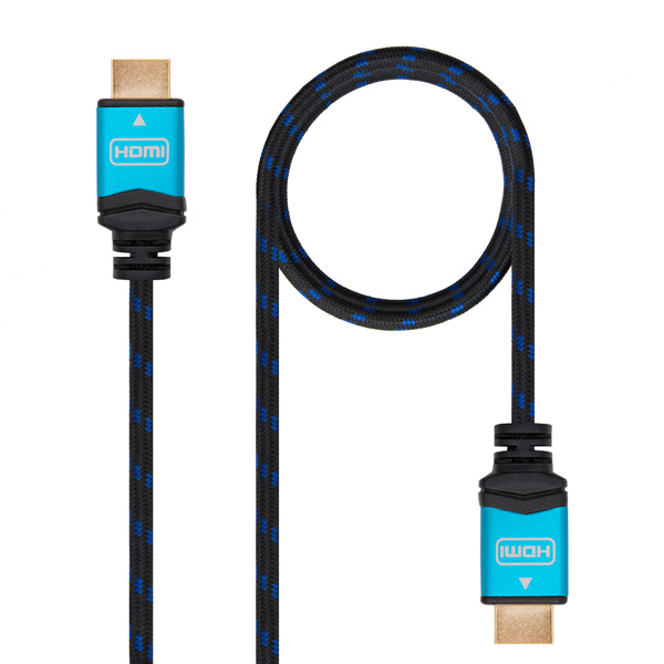 HDMI Kabel TooQ 10.15.37 V2.0 Černý Modrý - 5 m HDMI Kabel TooQ 10.15.37 V2.0 Černý Modrý - 5 m