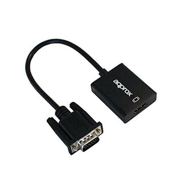Adaptér VGA na HDMI s Audio approx! APPC25 3,5 mm Micro USB 20 cm 720p/1080i/1080p Adaptér VGA na HDMI s Audio approx! APPC25 3,5 mm Micro USB 20 cm 720p/1080i/1080p