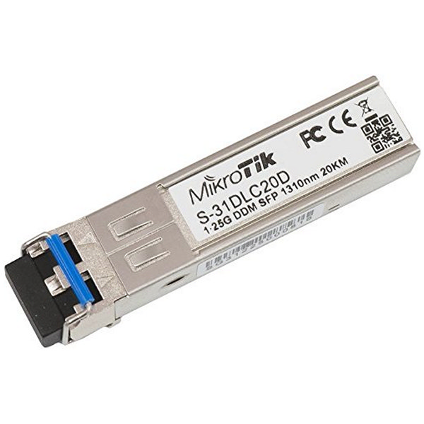 Optický modul SFP pro singlemode kabel Mikrotik S-31DLC20D 20 km Optický modul SFP pro singlemode kabel Mikrotik S-31DLC20D 20 km