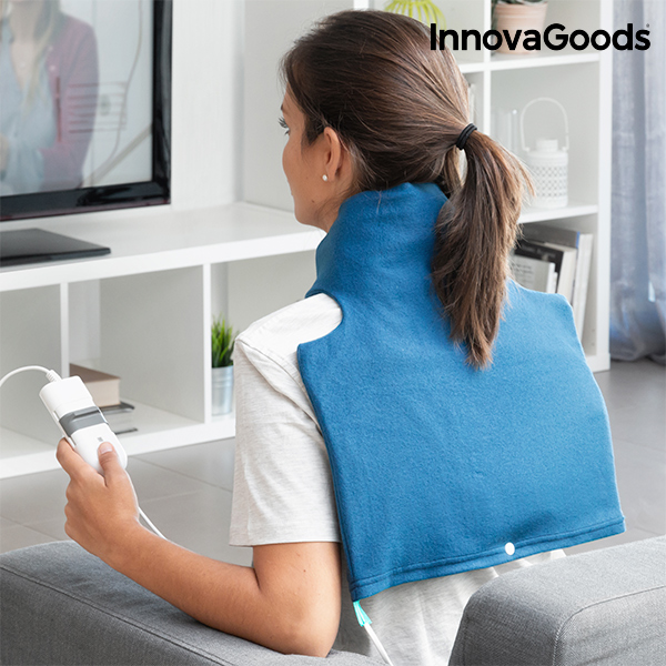 Elektrická Dečka na Krk a Ramena InnovaGoods 40 x 40 cm 60 W Modrá Elektrická Dečka na Krk a Ramena InnovaGoods 40 x 40 cm 60 W Modrá
